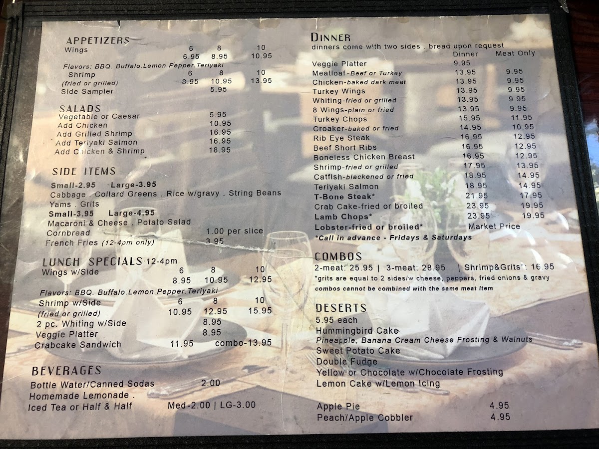 Oohh's & Aahh's Menu - Image 5